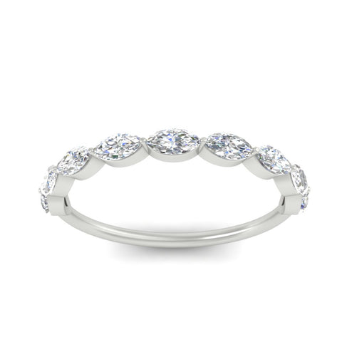 1-carat-east-west-marquise-diamond-stacking-wedding-band-in-white-gold-FD8398MQBANGLE5-1.00CT-NL-WG