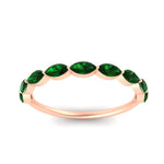 Load image into Gallery viewer, East West Marquise Cut Stacking Band
