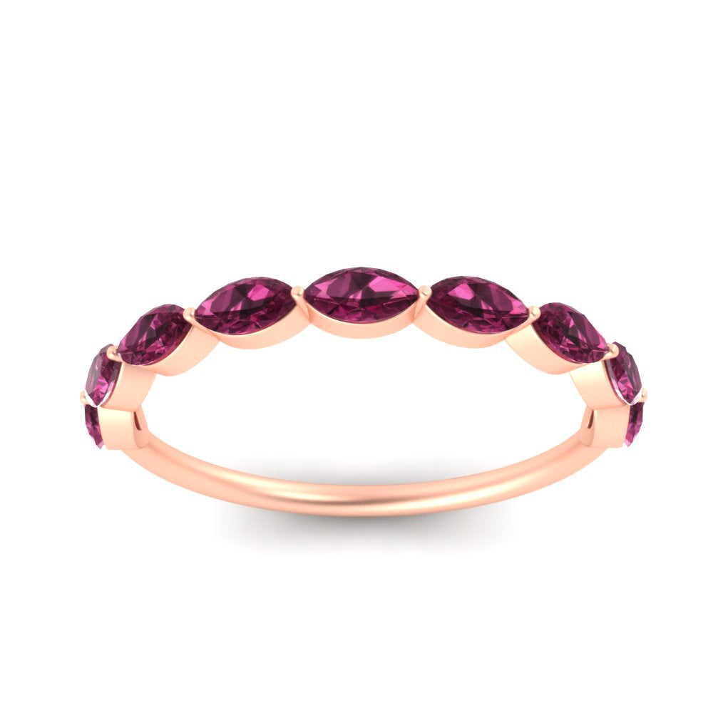 East West Marquise Cut Stacking Band