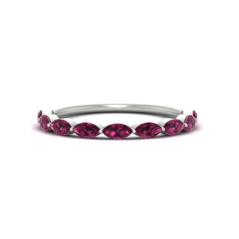 1-carat-east-west-marquise-pink-sapphire-stacking-wedding-band-in-white-gold-FD8398MQBGSADRPI-1.00CT-NL-WG