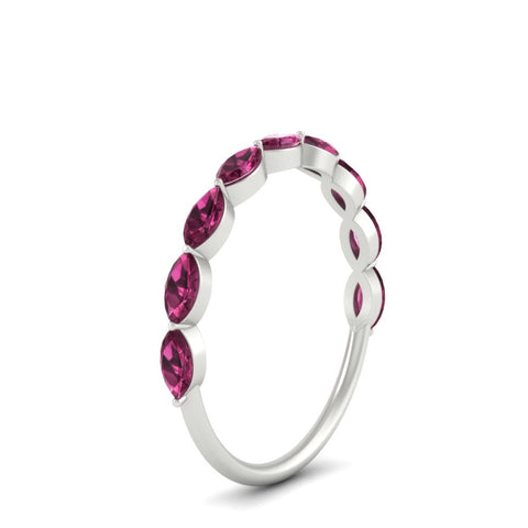 1-carat-east-west-marquise-pink-sapphire-stacking-wedding-band-in-white-gold-FD8398MQBGSADRPIANGLE2-1.00CT-NL-WG