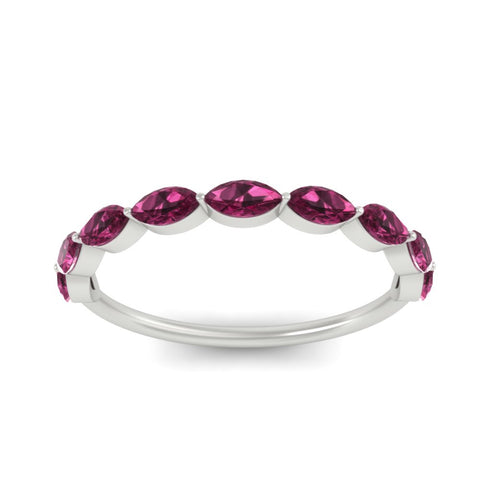 1-carat-east-west-marquise-pink-sapphire-stacking-wedding-band-in-white-gold-FD8398MQBGSADRPIANGLE5-1.00CT-NL-WG