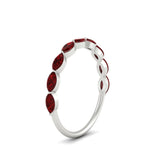 Load image into Gallery viewer, East West Marquise Cut Stacking Band
