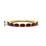 Load image into Gallery viewer, East West Marquise Cut Stacking Band
