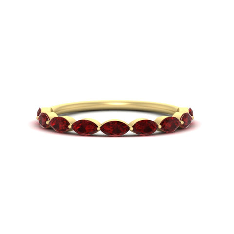 1-carat-east-west-marquise-ruby-stacking-wedding-band-in-yellow-gold-FD8398MQBGRUDR-1.00CT-NL-YG