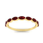 Load image into Gallery viewer, East West Marquise Cut Stacking Band
