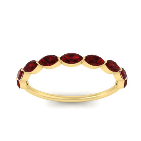 1-carat-east-west-marquise-ruby-stacking-wedding-band-in-yellow-gold-FD8398MQBGRUDRANGLE5-1.00CT-NL-YG