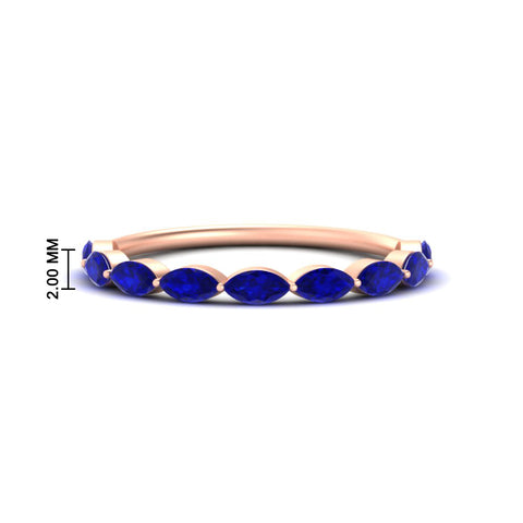 1-carat-east-west-marquise-sapphire-stacking-wedding-band-in-rose-gold-FD8398MQBGSABL-1.00CT-NL-RG-HW