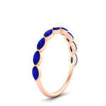 Load image into Gallery viewer, East West Marquise Cut Stacking Band
