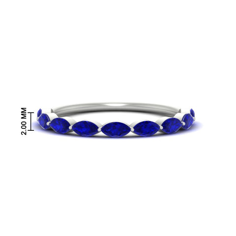 1-carat-east-west-marquise-sapphire-stacking-wedding-band-in-white-gold-FD8398MQBGSABL-1.00CT-NL-WG-HW