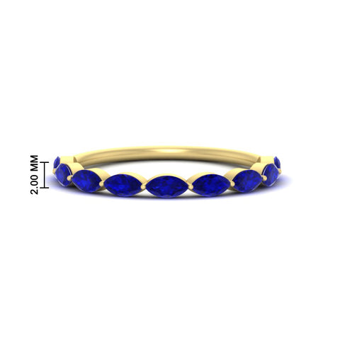 1-carat-east-west-marquise-sapphire-stacking-wedding-band-in-yellow-gold-FD8398MQBGSABLANGLE3-1.00CT-NL-YG