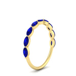 Load image into Gallery viewer, East West Marquise Cut Stacking Band
