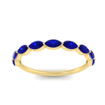 Load image into Gallery viewer, East West Marquise Cut Stacking Band
