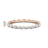 Load image into Gallery viewer, 1-carat-east-west-marquise-stacking-wedding-ring-in-rose-gold-FDEWB8868MQ-1.00CT-NL-RG-HW