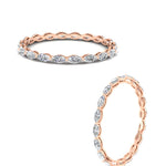 Load image into Gallery viewer, 1-carat-east-west-marquise-stacking-wedding-ring-in-rose-gold-FDEWB8868MQANGLE3-1.00CT-NL-RG
