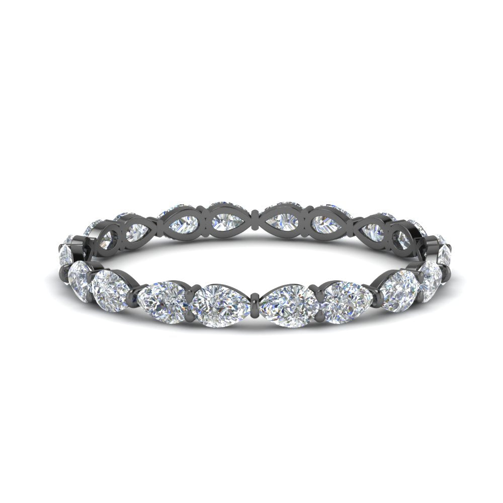East West Pear Eternity Band