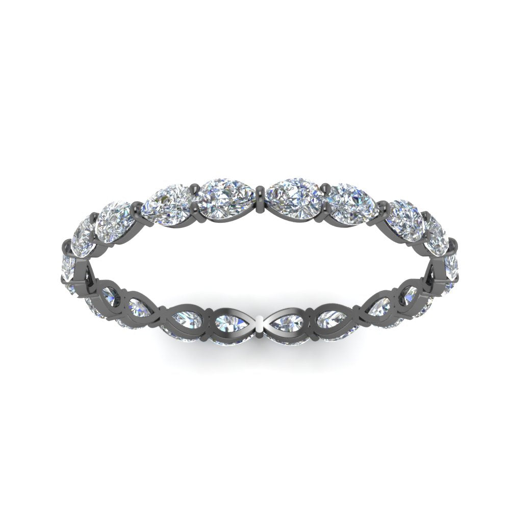 East West Pear Eternity Band