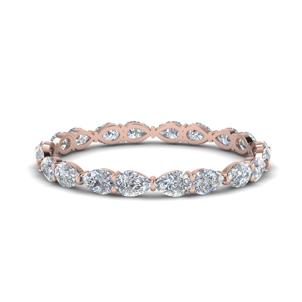 East West Pear Eternity Band