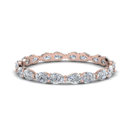 East West Pear Eternity Band