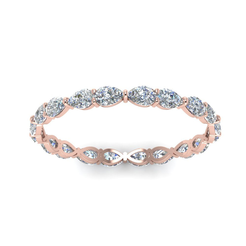 East West Pear Eternity Band