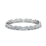 Load image into Gallery viewer, East West Pear Eternity Band
