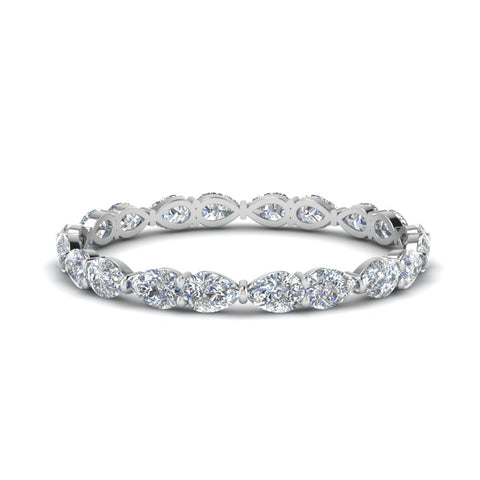 East West Pear Eternity Band