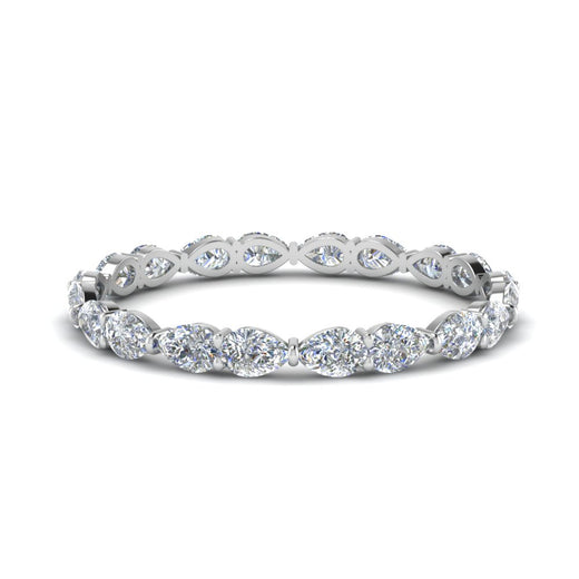 East West Pear Eternity Band
