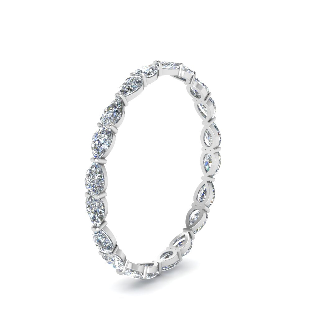 East West Pear Eternity Band