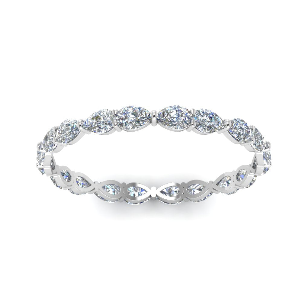 East West Pear Eternity Band