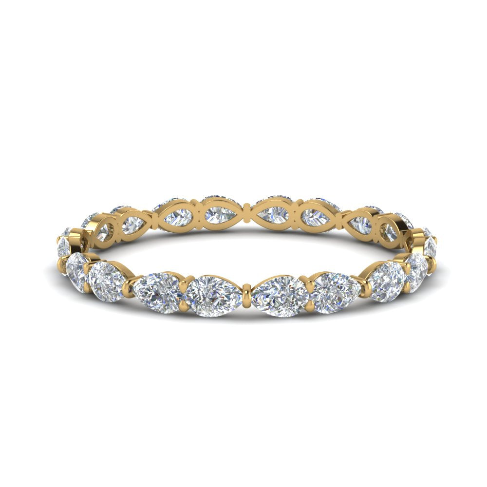 East West Pear Eternity Band