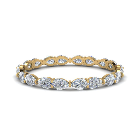 East West Pear Eternity Band