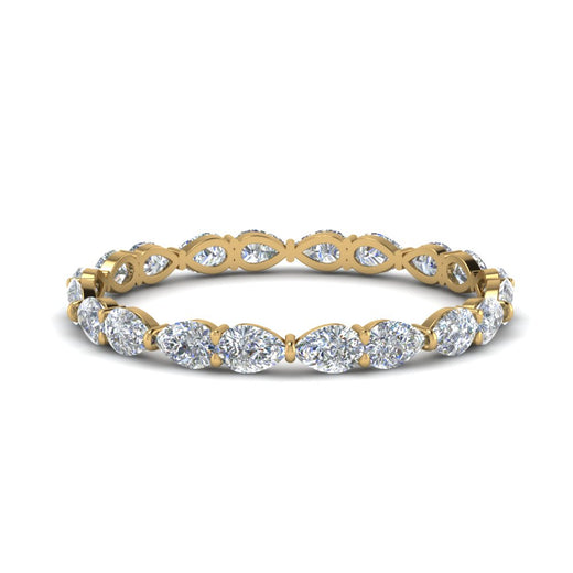 East West Pear Eternity Band