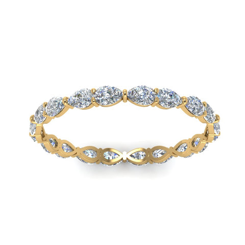 East West Pear Eternity Band