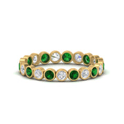 1-carat-emerald-bezel-eternity-ring-in-yellow-gold-FDEWB10558-0.05CTGEMGRANGLE3-NL-YG
