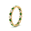 Load image into Gallery viewer, 1-carat-emerald-bezel-eternity-ring-in-yellow-gold-FDEWB10558-0.05CTGEMGRANGLE3-NL-YG