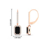 Load image into Gallery viewer, 1-carat-emerald-cut-black-diamond-drop-halo-diamond-earrings-in-rose-gold-FD-EAR11235EMGBLACKANGLE1-1.00CT-NL-RG.jpg