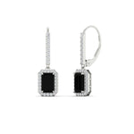 Load image into Gallery viewer, 1-carat-emerald-cut-black-diamond-drop-halo-diamond-earrings-in-white-gold-FD-EAR11235EMGBLACKANGLE1-1.00CT-NL-WG.jpg
