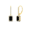 Load image into Gallery viewer, 1-carat-emerald-cut-black-diamond-drop-halo-diamond-earrings-in-yellow-gold-FD-EAR11235EMGBLACKANGLE1-1.00CT-NL-YG.jpg