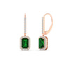 Load image into Gallery viewer, 1-carat-emerald-cut-emerald-drop-halo-diamond-earrings-in-rose-gold-FD-EAR11235EMGEMGRANGLE1-1.00CT-NL-RG.jpg