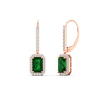 Load image into Gallery viewer, 1-carat-emerald-cut-emerald-drop-halo-diamond-earrings-in-rose-gold-FD-EAR11235EMGEMGRANGLE1-1.00CT-NL-RG.jpg
