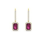 Load image into Gallery viewer, 1-carat-emerald-cut-pink-sapphire-drop-halo-diamond-earrings-in-yellow-gold-FD-EAR11235EMGSADRPIANGLE1-1.00CT-NL-YG.jpg
