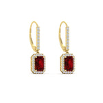 Load image into Gallery viewer, 1-carat-emerald-cut-ruby-drop-halo-diamond-earrings-in-yellow-gold-FD-EAR11235EMGRUDRANGLE1-1.00CT-NL-YG.jpg
