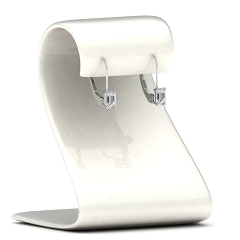 1-carat-emerald-diamond-lever-back-solitaire-earrings-in-white-gold-FD-EAR9225EM-1.00 CT-NL-WG
