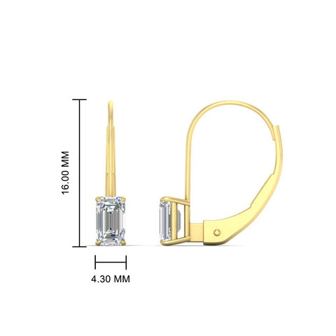 1-carat-emerald-diamond-lever-back-solitaire-earrings-in-yellow-gold-FD-EAR9225EM-1.00 CT-NL-YG