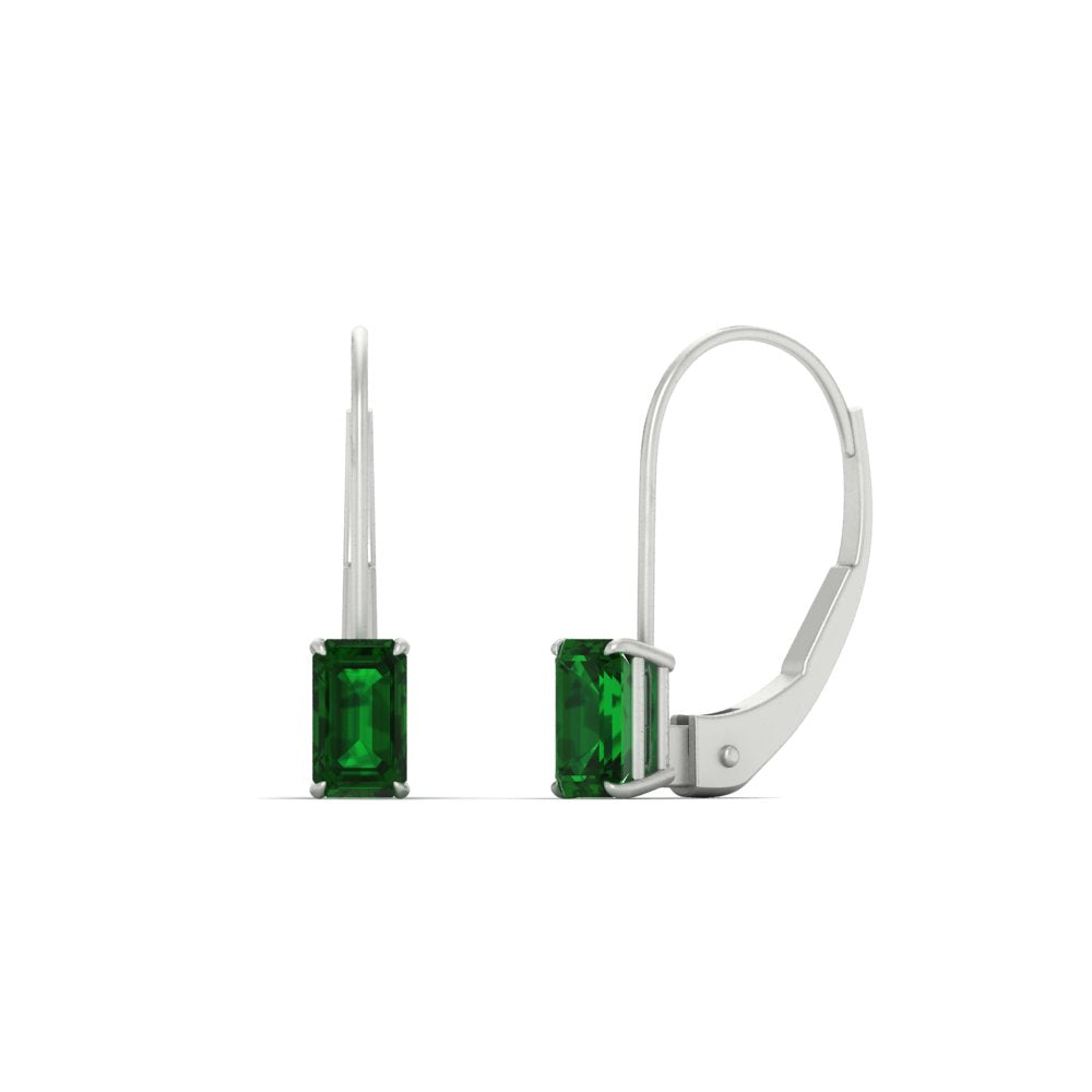 1-carat-emerald-emerald-lever-back-solitaire-earrings-in-white-gold-FD-EAR9225EMGEMGR-1.00 CT-NL-WG