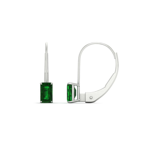 1-carat-emerald-emerald-lever-back-solitaire-earrings-in-white-gold-FD-EAR9225EMGEMGR-1.00 CT-NL-WG