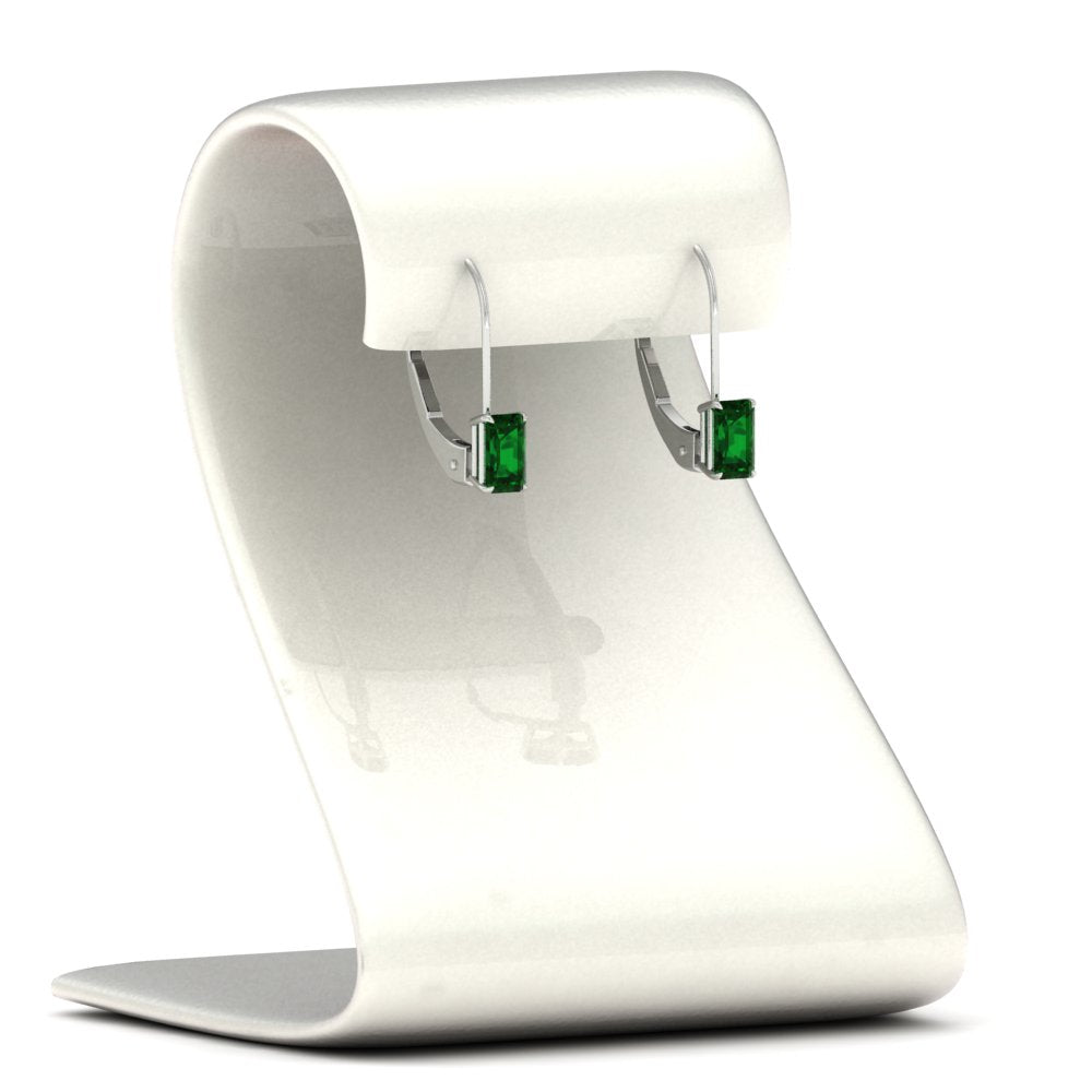 1-carat-emerald-emerald-lever-back-solitaire-earrings-in-white-gold-FD-EAR9225EMGEMGR-1.00 CT-NL-WG