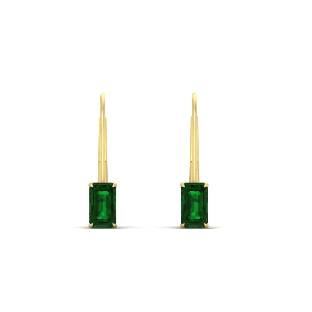 1-carat-emerald-emerald-lever-back-solitaire-earrings-in-yellow-gold-FD-EAR9225EMGEMGR-1.00 CT-NL-YG
