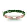 Load image into Gallery viewer, 1-carat-emerald-micro-pave-eternity-band-in-rose-gold-FD-EWB9202GEMGR-NL-RG-GS
