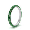 Load image into Gallery viewer, 1-carat-emerald-micro-pave-eternity-band-in-white-gold-FD-EWB9202GEMGR-NL-WG-GS